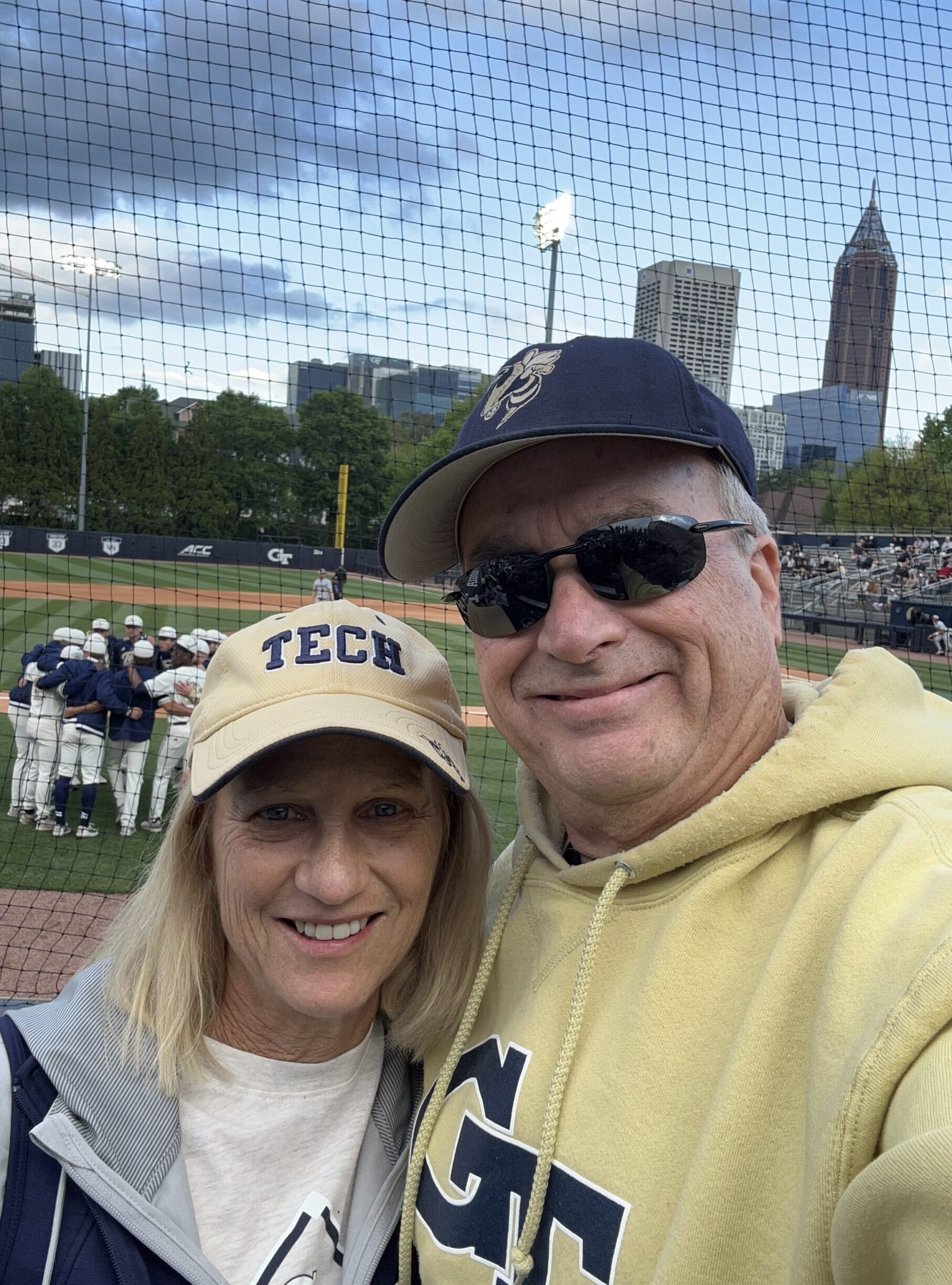 Gary and Molly at a Georgia Tech Baseball game